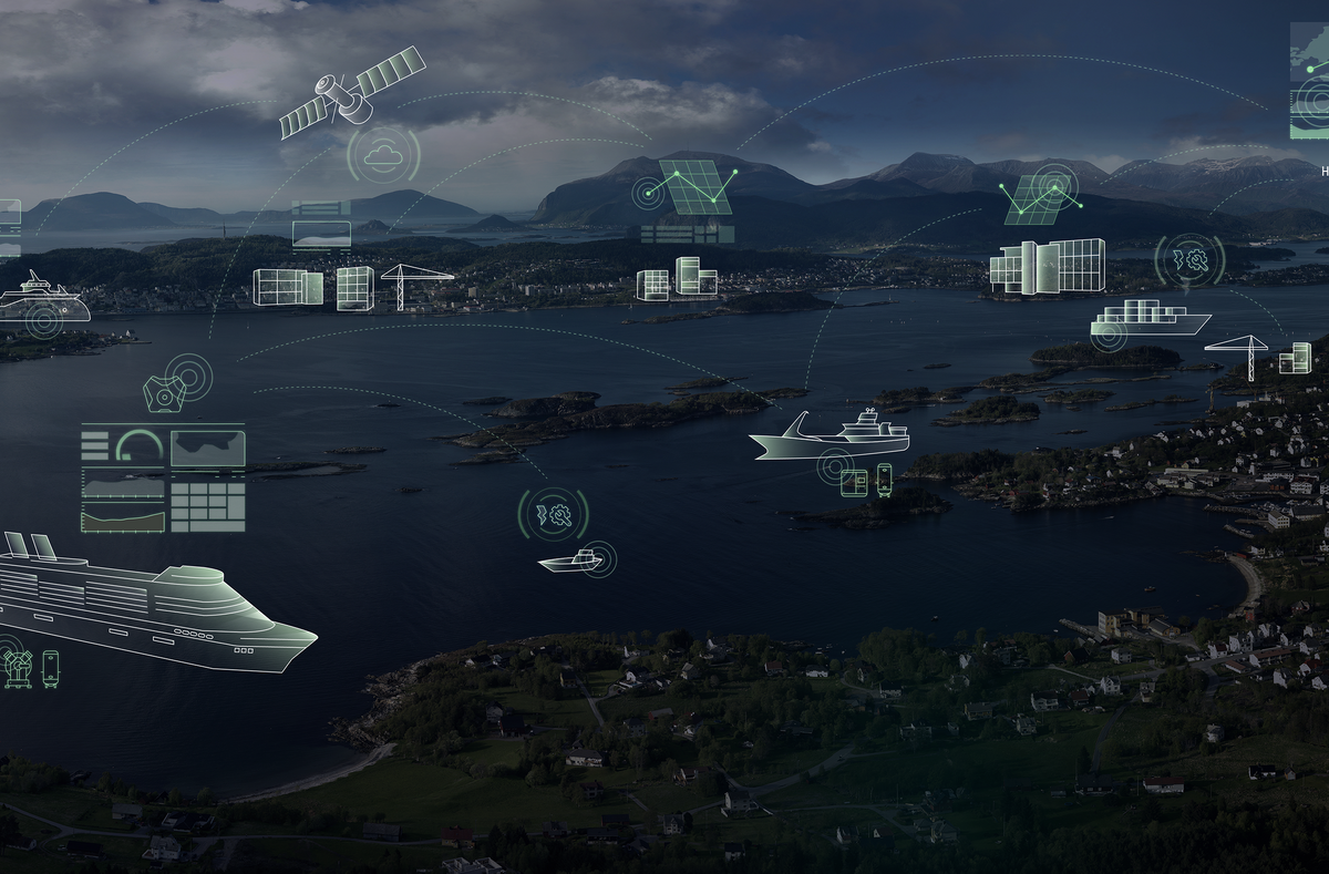 Maritime cluster advanced version rød pin