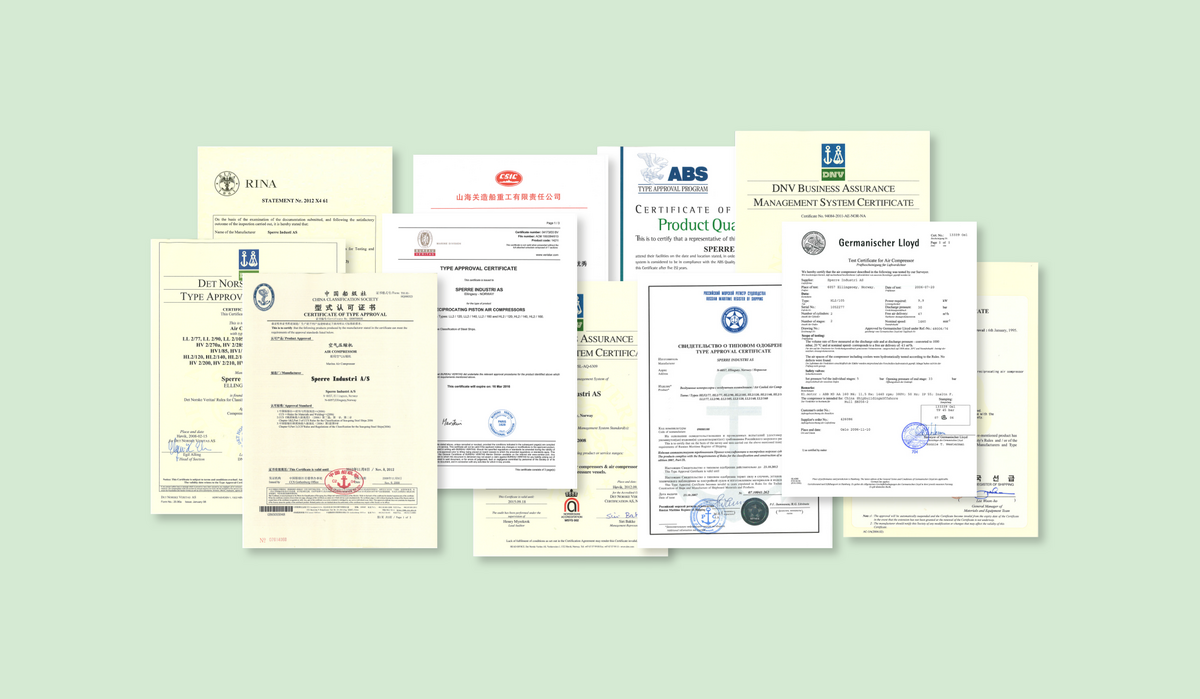 Product certifications sperre